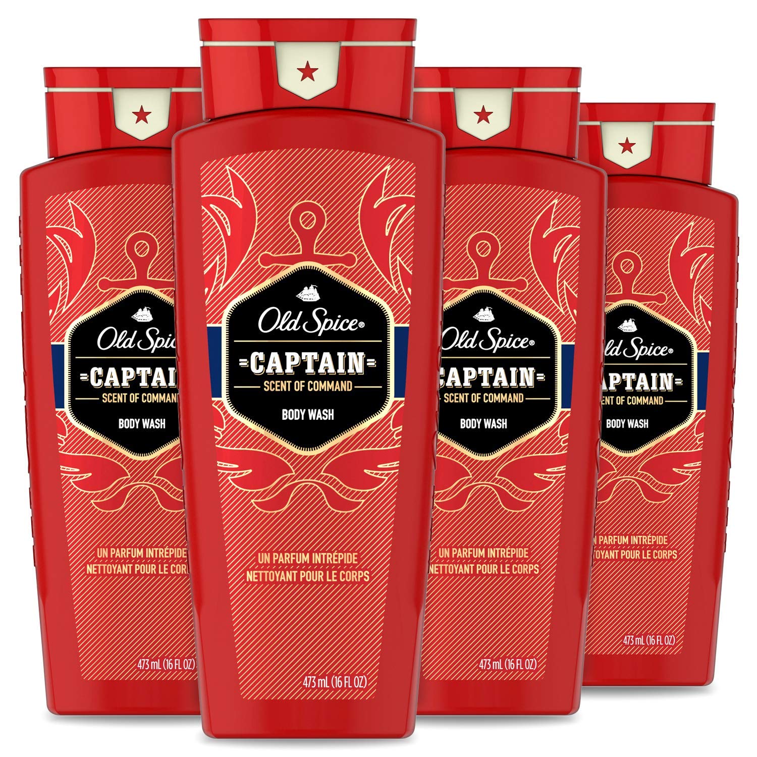 Amazon.com : Old Spice Red Collection Captain Scent Body Wash for